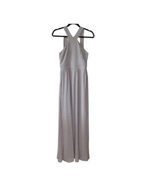 NWT Lulus Air of Romance Taupe Maxi Dress Size Medium Sold Out